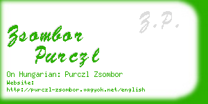 zsombor purczl business card